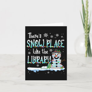 Tarjeta Bibliotecario Hay Lugar De Nieve Como La Bibliotec