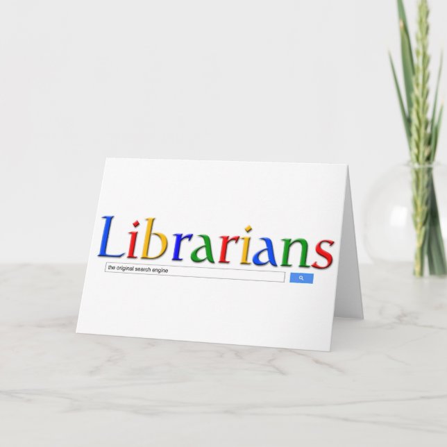 Tarjeta bibliotecarios del motor de búsqueda original (Anverso)