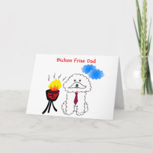 Tarjeta Bichon Frise Dad