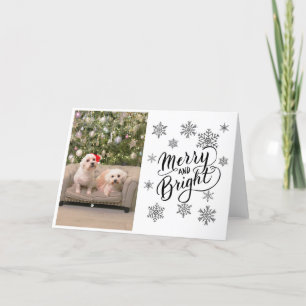 Tarjeta Bichon Maltese Christmas Tree