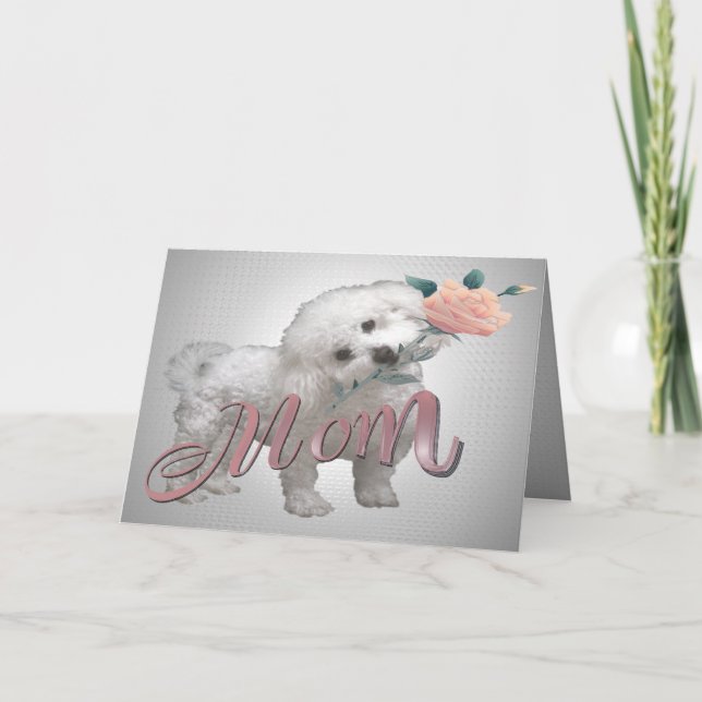 Tarjeta Bichon Mother Day (Anverso)