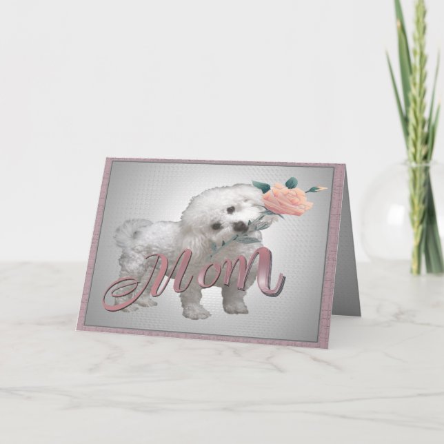 Tarjeta Bichon Mother Day (Anverso)