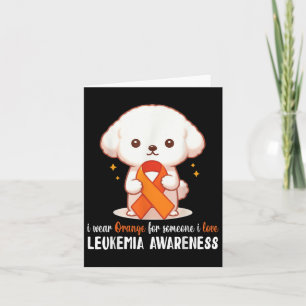 Tarjeta Bichon: Uso Naranja Para Alguien Que Me Encanta La