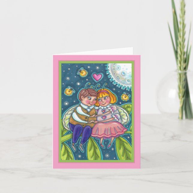 TARJETA BICHOS DEL AMOR, LUCIÉRNAGAS Y DULCES AMORES DE LU (Anverso)
