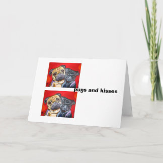 Tarjeta bichos y besos