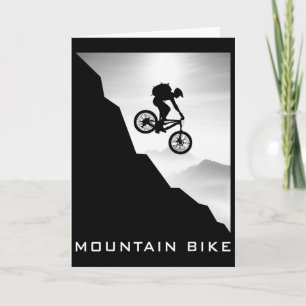 Tarjeta Bici de Montaña Descenso Mtb En Bicicleta Biker Vi