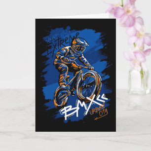 Tarjeta Bicicleta Bmx Urban streetwear graffiti 