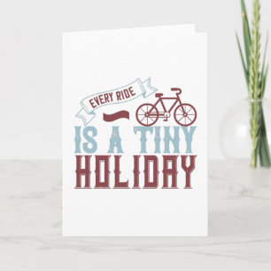 Tarjeta Bicicleta - Cada paseo es un pequeño descanso