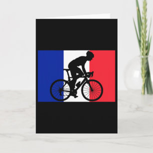Tarjeta Bicicleta Ciclismo Francés Francia