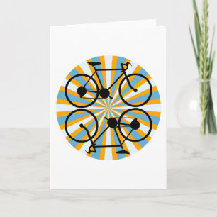 Tarjeta Bicicleta ciclista