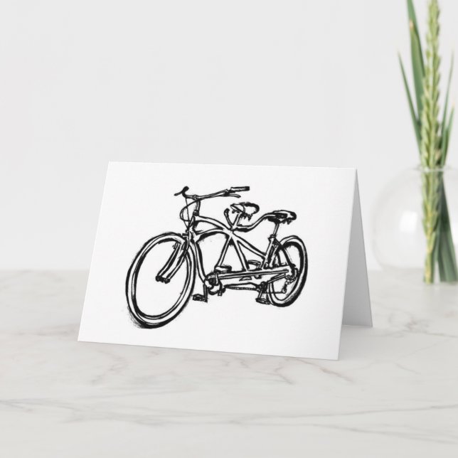 Tarjeta Bicicleta construida para 2 (antiguo schwinn tande (Anverso)