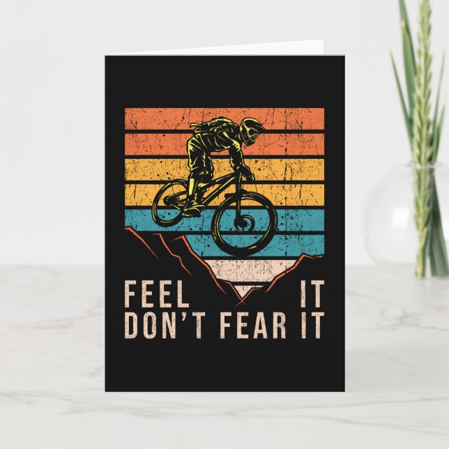 Tarjeta Bicicleta cuesta abajo (Anverso)