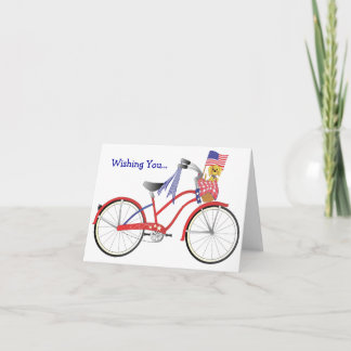 Tarjeta Bicicleta de julio