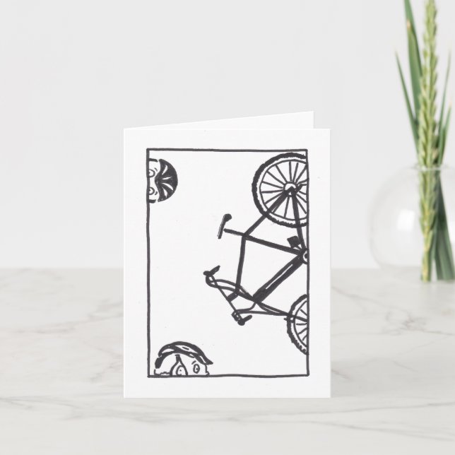 Tarjeta Bicicleta de montaña (Anverso)