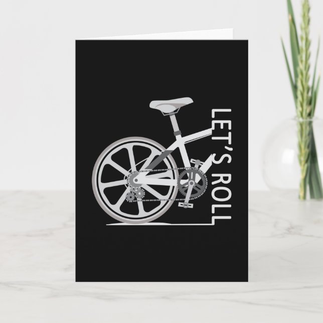 Tarjeta Bicicleta de montaña Bicicleta Regalo de descenso  (Anverso)