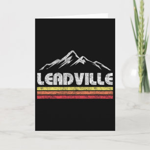 Tarjeta Bicicleta de montaña vintage Leadville Colorado Re