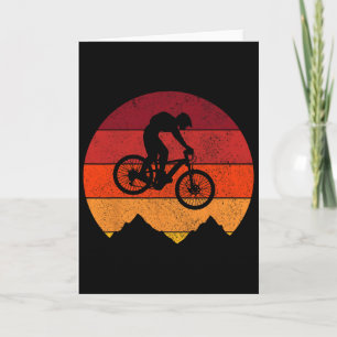 Tarjeta Bicicleta de montaña vintage retro Mtb downhill ci
