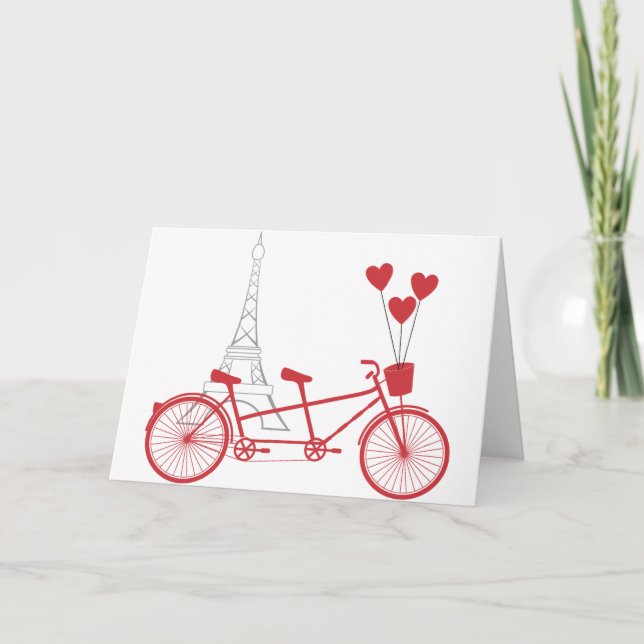 Tarjeta Bicicleta de París (Anverso)