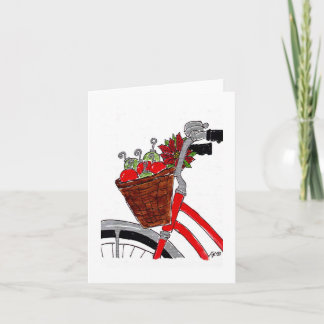 Tarjeta Bicicleta de vacaciones