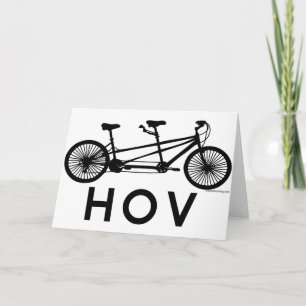 Tarjeta Bicicleta del tándem de HOV