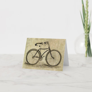 Tarjeta Bicicleta del vintage