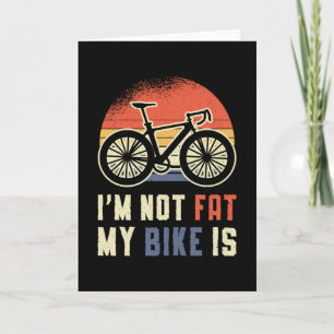 Tarjeta Bicicleta gorda No soy gorda Mi Bicicleta es el ci
