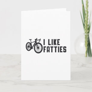 Tarjeta Bicicleta Grasa Me Gusta La Bicicleta De Las Fatti