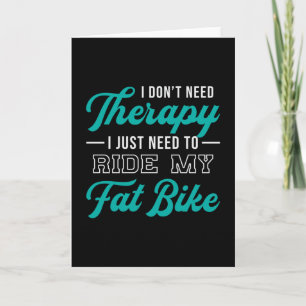 Tarjeta Bicicleta Grasa No necesito un retro para ciclismo