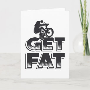 Tarjeta Bicicleta Grasa Obtén Amante de la Bicicleta de Mo