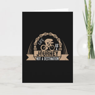 Tarjeta Bicicleta - La vida es un viaje