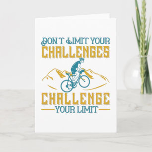 Tarjeta Bicicleta - No limites tus desafíos