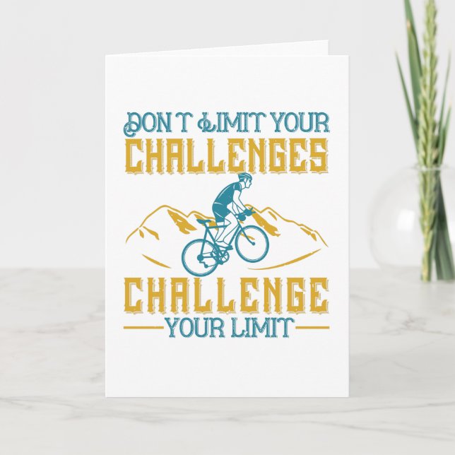 Tarjeta Bicicleta - No limites tus desafíos (Anverso)