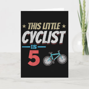 Tarjeta Bicicleta para niños Este pequeño ciclista es el 5