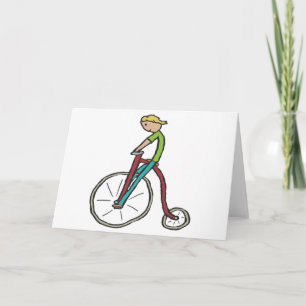 Tarjeta Bicicleta Penny Farthing