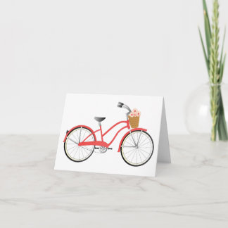 Tarjeta Bicicleta Roja