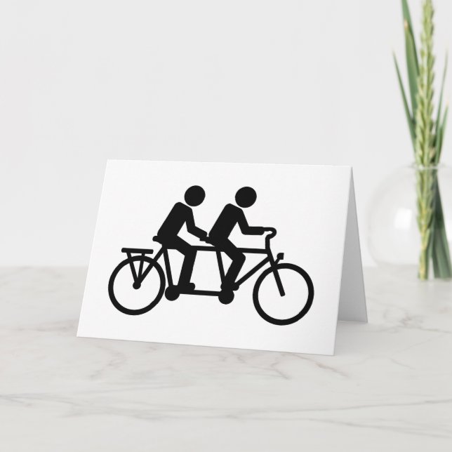 Tarjeta Bicicleta Tandem (Anverso)