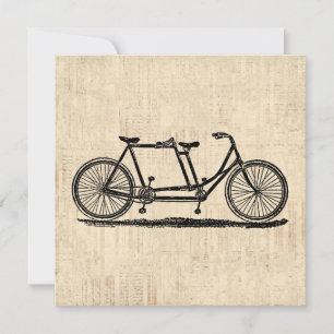 Tarjeta Bicicleta Tandem Bicicleta Para Dos Personas Bicic