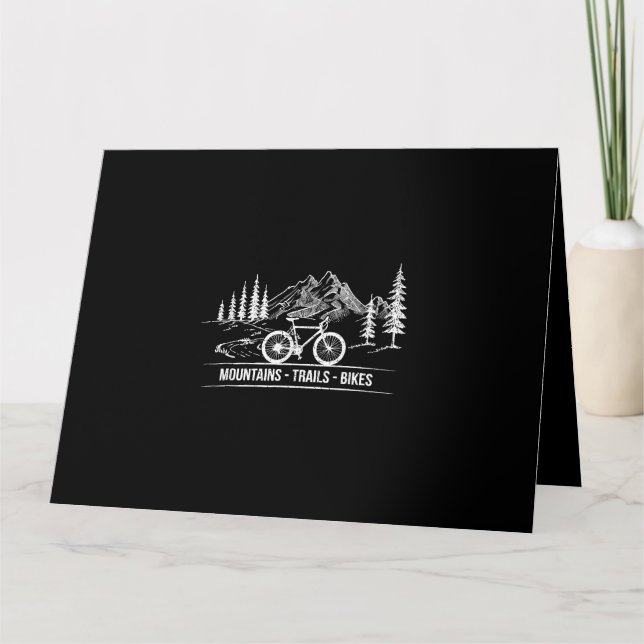 Tarjeta Bicicletas Mountain Trail - Bicicleta ciclista (Anverso)
