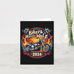 Tarjeta Bicicletas Para La Motocicleta Kamala Harris 2024