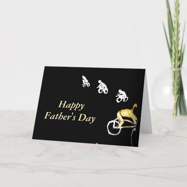 Tarjeta Bicicletas y ciclistas (Anverso)