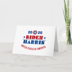 Tarjeta Biden Harris 2020