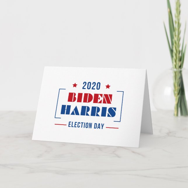 Tarjeta Biden Harris 2020 (Anverso)