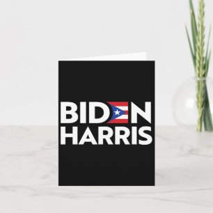 Tarjeta Biden Harris 2020 Joe Kamala Por Puerto Rico Ri