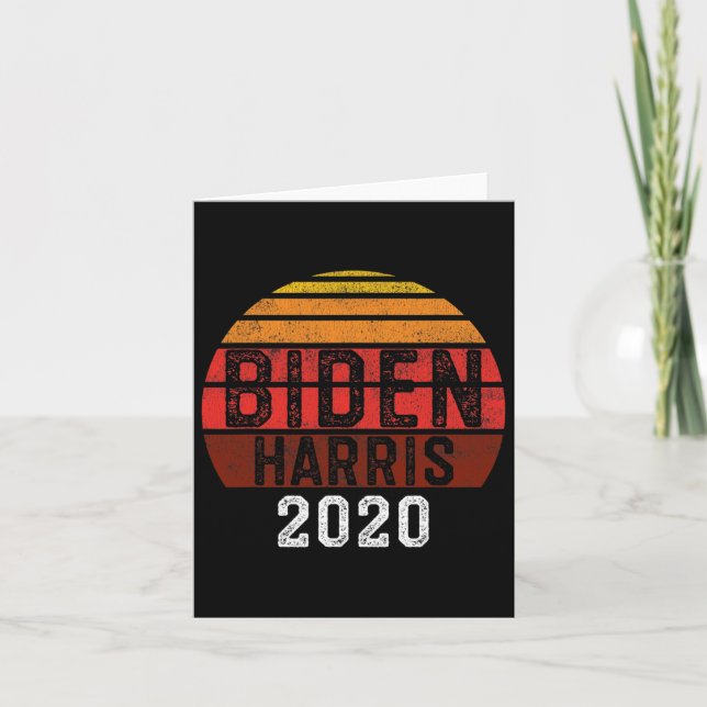 Tarjeta Biden Kamala Harris 2020 Vote Demócrata (Anverso)