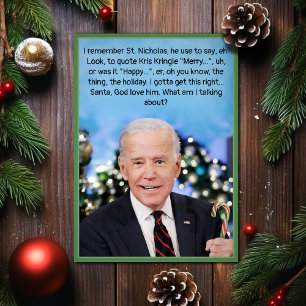 Tarjeta Biden para navidades