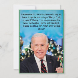 Tarjeta Biden para navidades