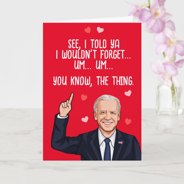Tarjeta Biden San Valentín - Te dije que no me olvidaría (Orquídea)