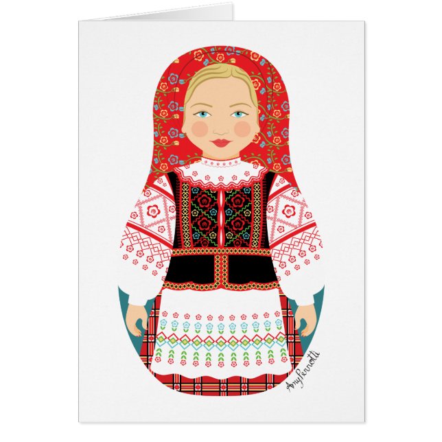 Tarjeta bielorrusa Matryoshka (Frente)
