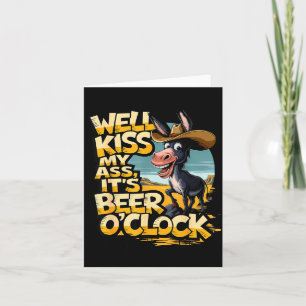 Tarjeta Bien Bésame Es La Hora De La Cerveza Beber Cerveza