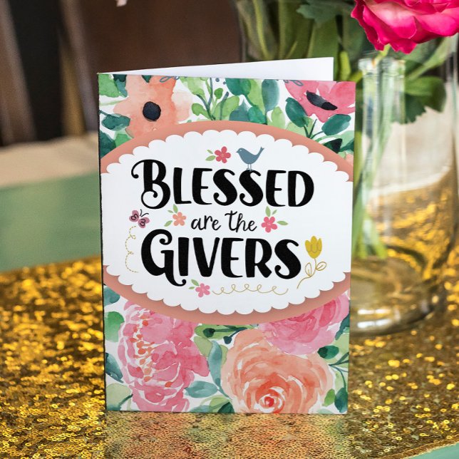 Tarjeta Bienaventurados los Givers (Subido por el creador)